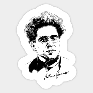 Antonio Gramsci - Retro Design Sticker